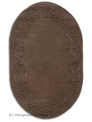 Royale Lux Choco Oval Rug - Thumbnail - 6