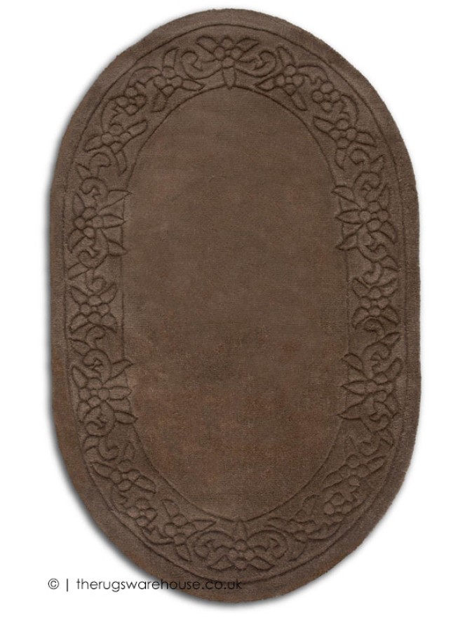 Royale Lux Choco Oval Rug - 6