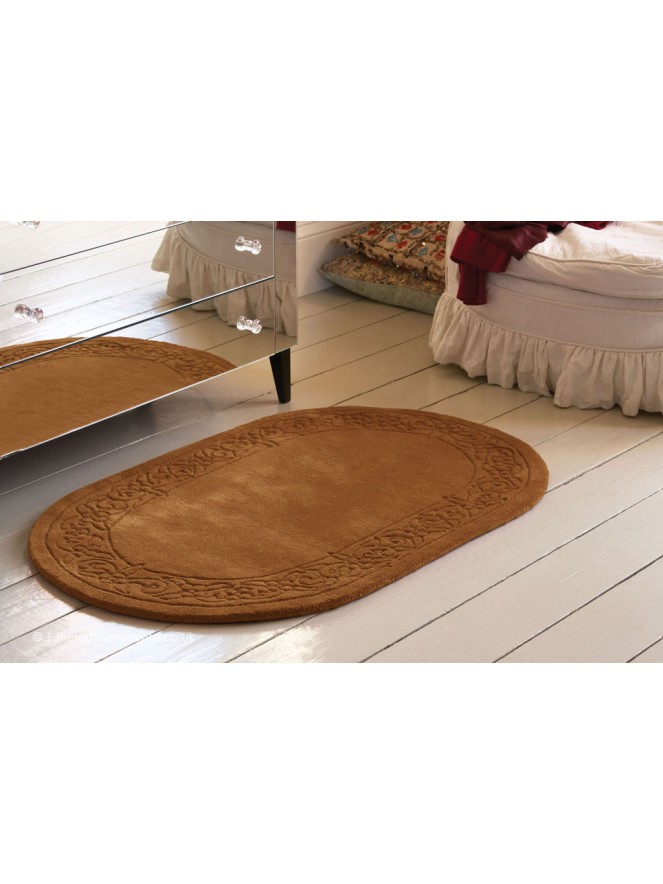 Royale Lux Gold Oval Rug - 2