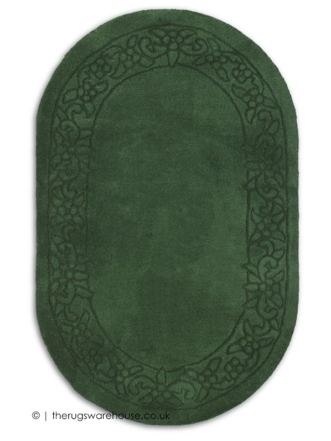 Royale Lux Green Oval Rug - 6