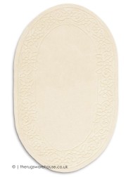 Royale Lux Ivory Oval Rug - Thumbnail - 7
