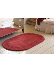 Royale Lux Rose Oval Rug - Thumbnail - 2