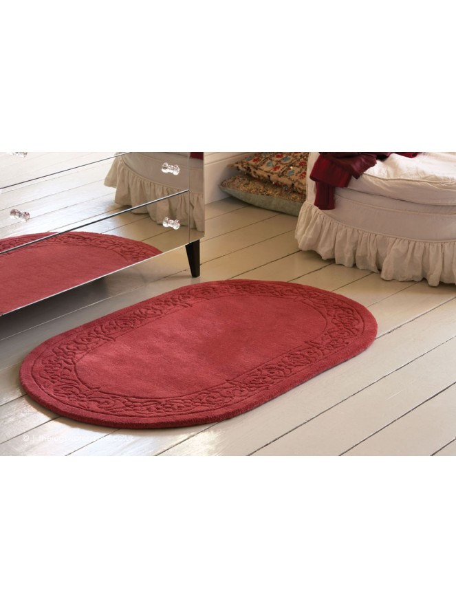 Royale Lux Rose Oval Rug - 2