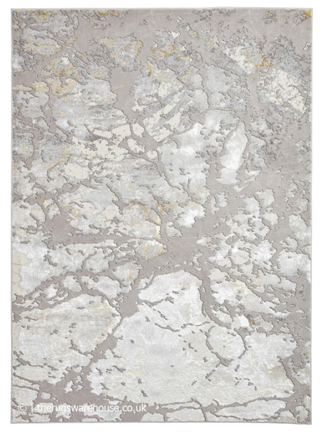 Apollo Distress Grey Gold Rug - 4