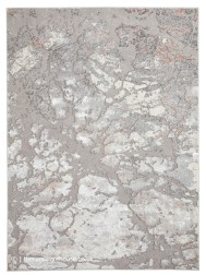 Apollo Distress Grey Rose Rug - Thumbnail - 4