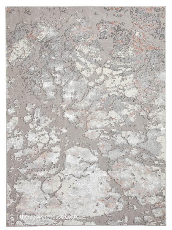 Apollo Distress Grey Rose Rug - 4