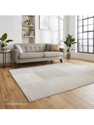 Apollo Stripe Grey Gold Rug - Thumbnail - 3