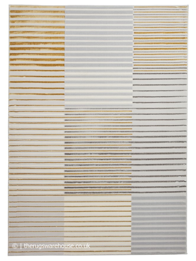 Apollo Stripe Grey Gold Rug - 4