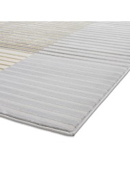 Apollo Stripe Grey Gold Rug - Thumbnail - 8