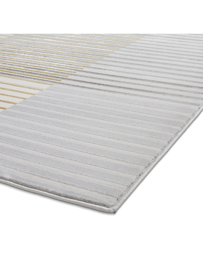 Apollo Stripe Grey Gold Rug - 8