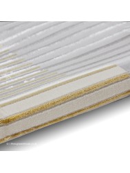 Apollo Stripe Grey Gold Rug - Thumbnail - 10