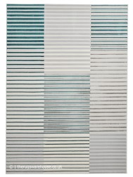 Apollo Stripe Grey Green Rug - Thumbnail - 4