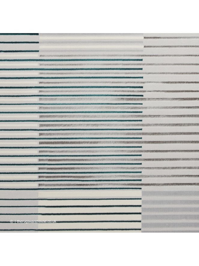 Apollo Stripe Grey Green Rug - 7