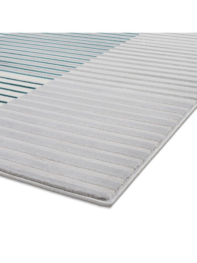 Apollo Stripe Grey Green Rug - 8