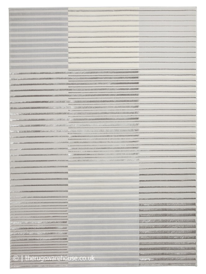 Apollo Stripe Grey Ivory Rug - 4