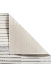 Apollo Stripe Grey Ivory Rug - Thumbnail - 5