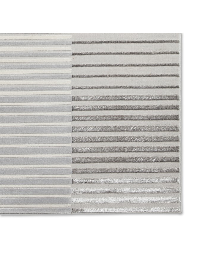 Apollo Stripe Grey Ivory Rug - 6