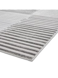 Apollo Stripe Grey Ivory Rug - Thumbnail - 8