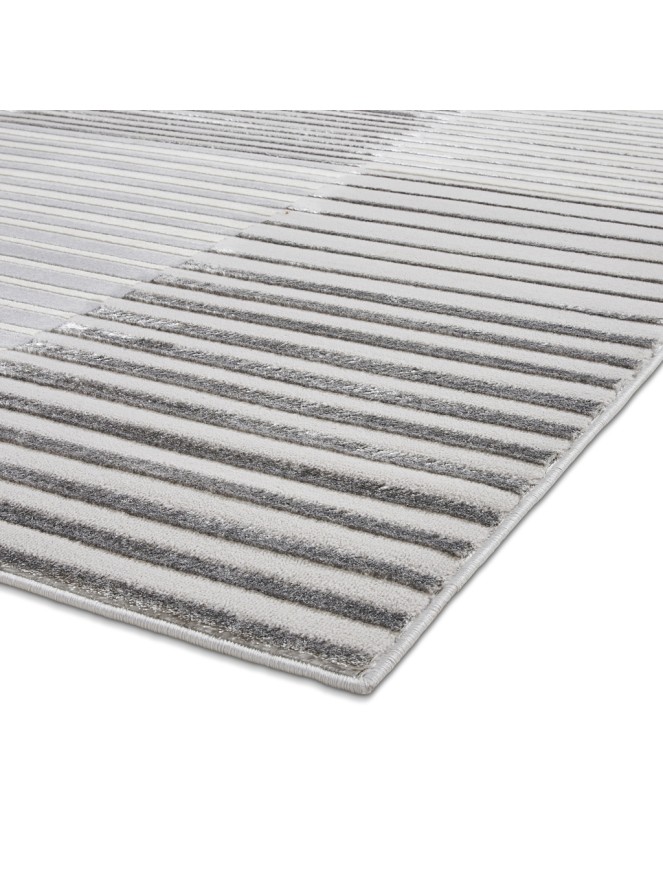 Apollo Stripe Grey Ivory Rug - 8