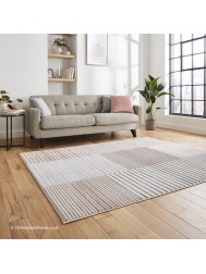 Apollo Stripe Grey Rose Rug - Thumbnail - 3