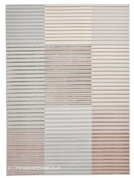 Apollo Stripe Grey Rose Rug - Thumbnail - 4