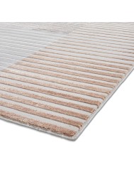 Apollo Stripe Grey Rose Rug - Thumbnail - 8