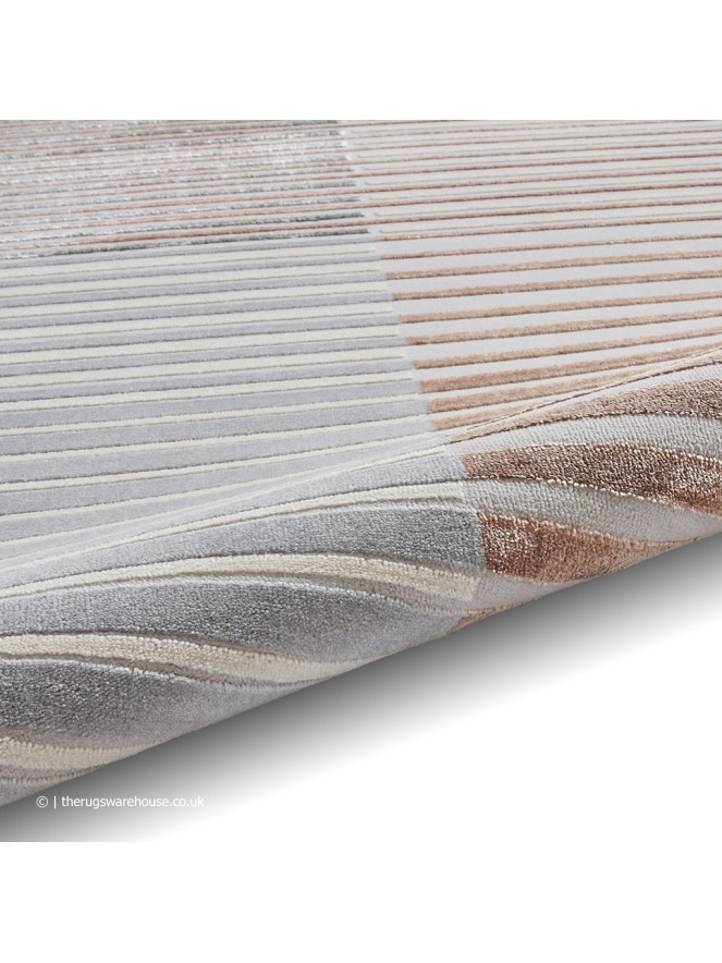 Apollo Stripe Grey Rose Rug - 10