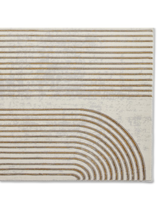 Apollo Swirl Grey Gold Rug - 5