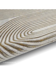 Apollo Swirl Grey Gold Rug - Thumbnail - 9