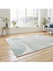 Apollo Swirl Grey Green Rug - Thumbnail - 3