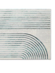 Apollo Swirl Grey Green Rug - Thumbnail - 6