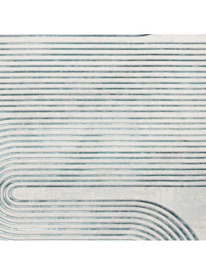 Apollo Swirl Grey Green Rug - 7