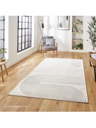 Apollo Swirl Grey Ivory Rug - Thumbnail - 3