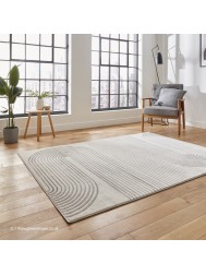 Apollo Swirl Grey Ivory Rug - Thumbnail - 2