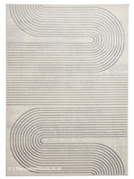 Apollo Swirl Grey Ivory Rug - Thumbnail - 4