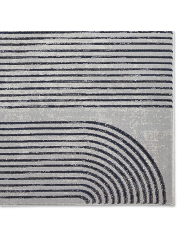 Apollo Swirl Grey Navy Rug - 6