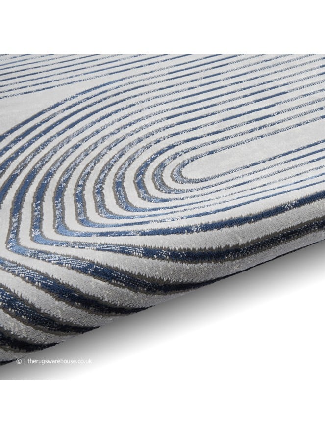 Apollo Swirl Grey Navy Rug - 10