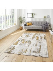 Apollo Metallic Grey Gold Rug - Thumbnail - 2