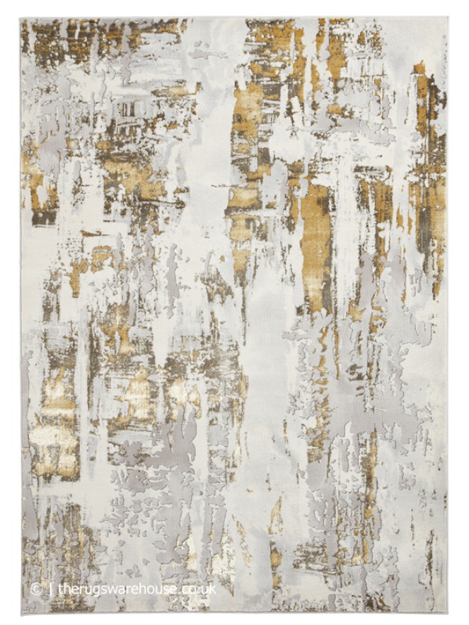 Apollo Metallic Grey Gold Rug - 10