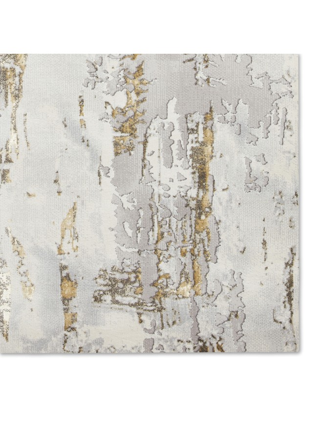 Apollo Metallic Grey Gold Rug - 5