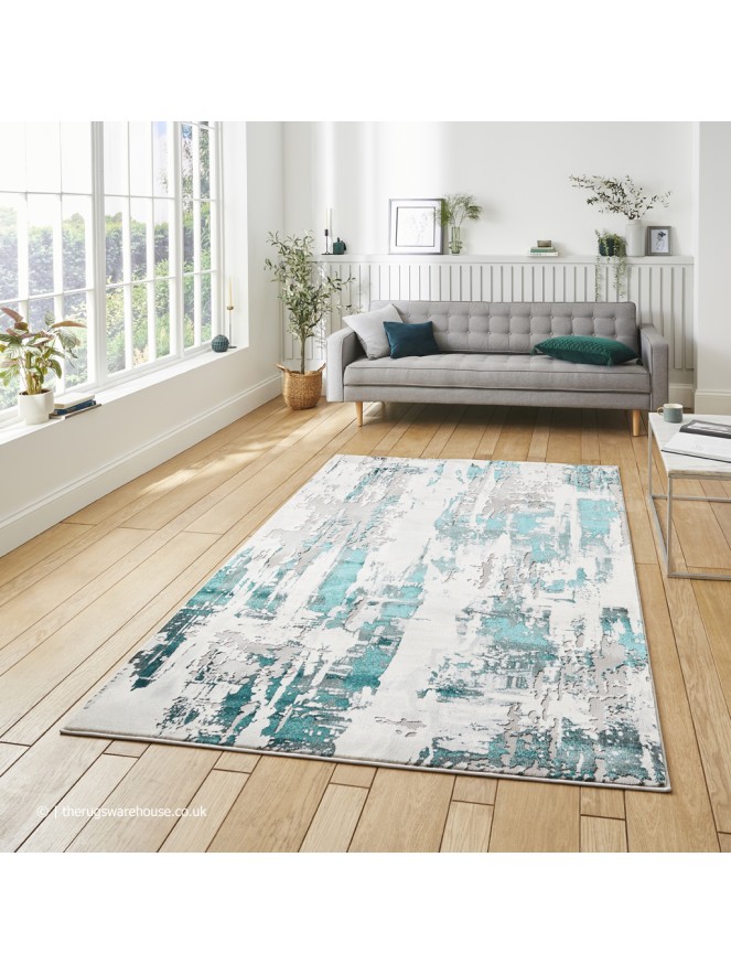 Apollo Metallic Grey Green Rug - 2