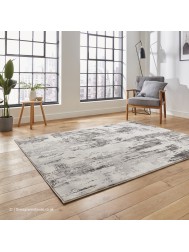 Apollo Metallic Grey Ivory Rug - Thumbnail - 2