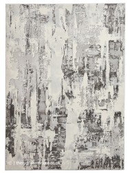 Apollo Metallic Grey Ivory Rug - Thumbnail - 4