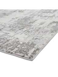 Apollo Metallic Grey Ivory Rug - Thumbnail - 8