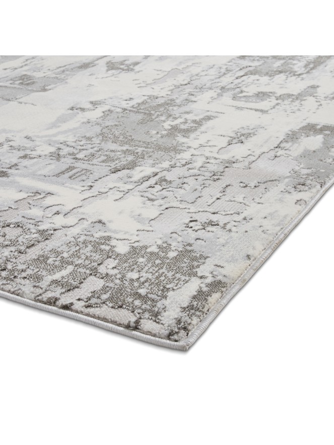 Apollo Metallic Grey Ivory Rug - 8