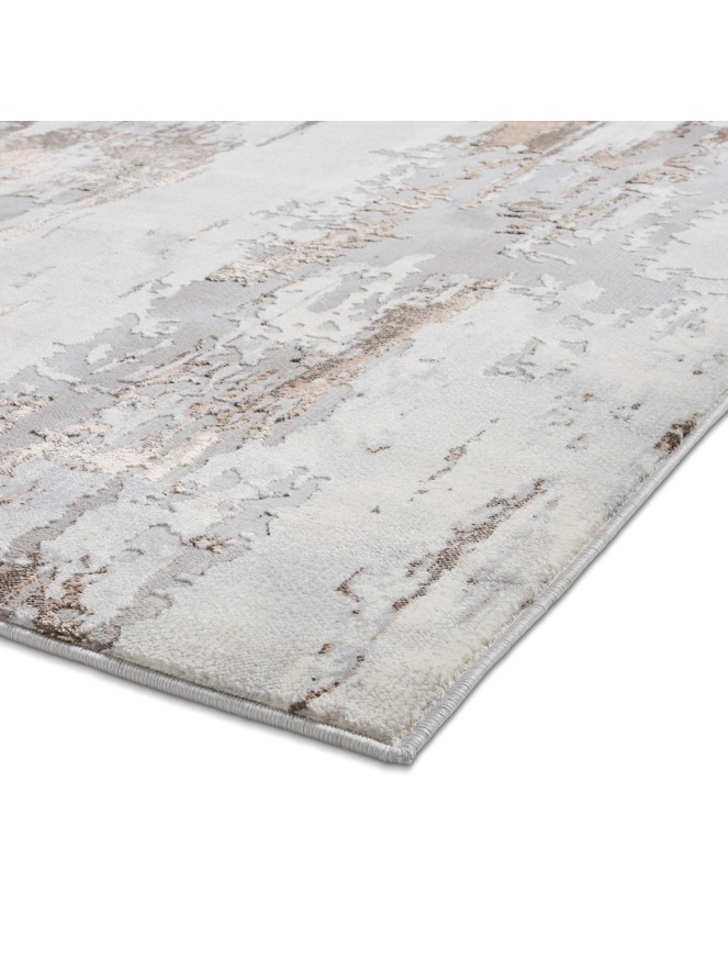 Apollo Metallic Grey Rose Rug - 8