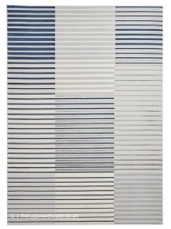 Apollo Stripe Grey Navy Rug - Thumbnail - 10