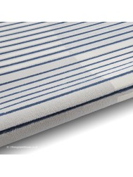 Apollo Stripe Grey Navy Rug - Thumbnail - 9