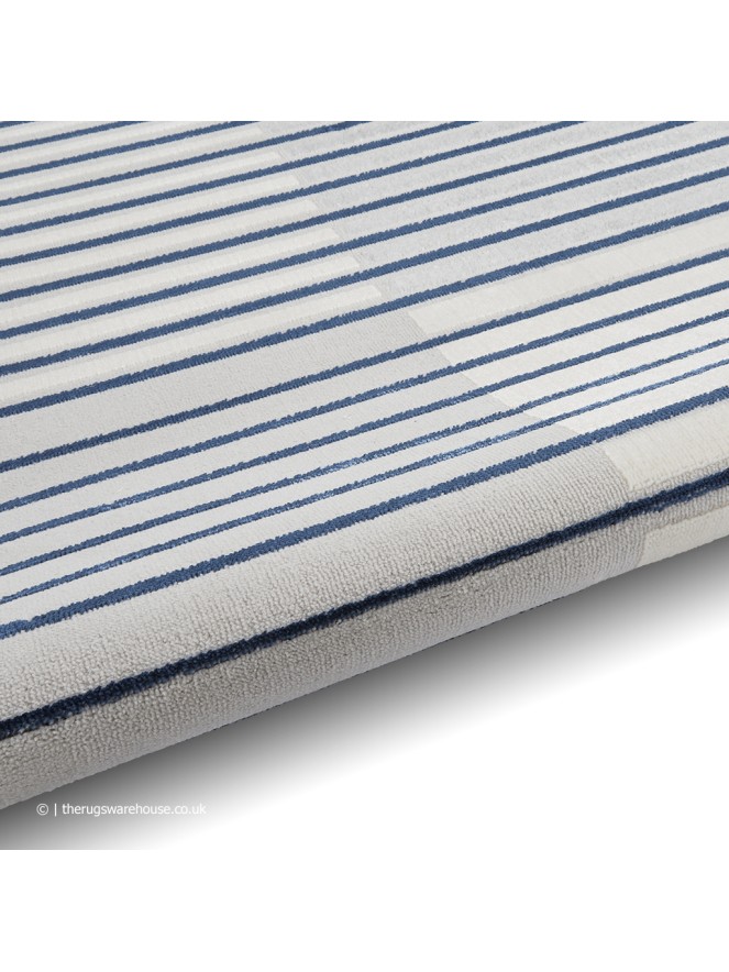 Apollo Stripe Grey Navy Rug - 9