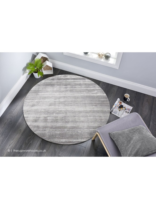 Jubilee Grey Circle Rug - 2